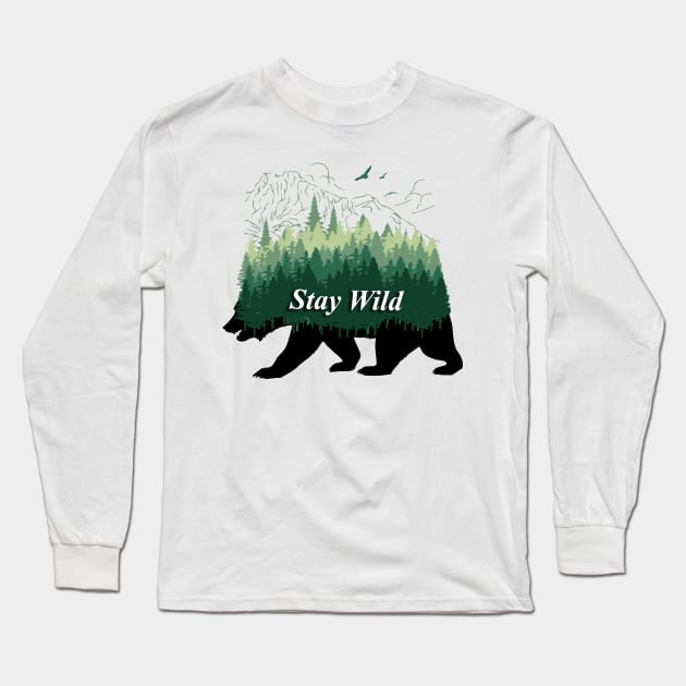 Stay wild Long Sleeve T-Shirt by Right-Fit27
